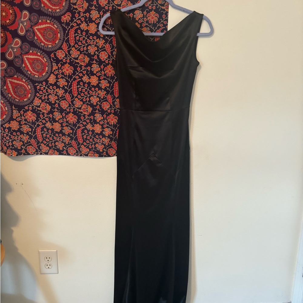 MUXXN Silk black formal dress in a size small. Worn once and originally 250